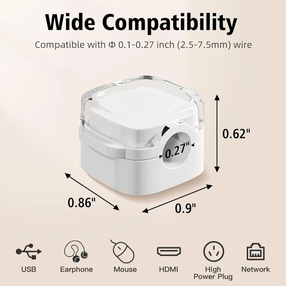 Magnetic Cable 6-Pack Magnetic Clips
